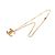 Collana con pendente borchiato Chanel Gold CC placcato oro D'oro