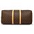 Louis Vuitton Brown Monogram Keepall 55 Castaño - vista 3