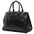 Borsa Satchel Prada in vitello City nera con doppia tasca Nero - vista 2