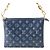 Louis Vuitton Blue Monogram Embossed Denim Lambskin Coussin PM - vista 2