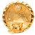Orecchini a clip rotondi Sunburst Chanel Gold CC placcati oro D'oro - vista 4
