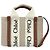 Sac Woody Mini Satchel Chloé Beige en toile