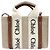 Sac Woody Mini Satchel Chloé Beige en toile - vue 2