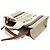 Sac Woody Mini Satchel Chloé Beige en toile - vue 4