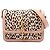 Bolsa Solferino Saint Laurent Small em couro de bezerro bege com estampa de leopardo com caixa