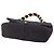 Chanel Black CC Quilted Tweed Single Flap Nero - vista 3