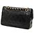 Chanel Black Small Classic Lambskin Double Flap Nero - vista 2