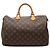 Louis Vuitton Brown Monogram Speedy 35 Marrone