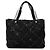 Borsa Tote Chanel Black Old Travel Line Nylon Nero