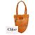Chloé Orange Small Raffia Embroidered Logo Summer Banana Tote - Ansicht 7