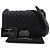 Chanel Black Old Medium Chevron Calfskin Boy Flap Nero - vista 14