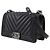 Chanel Black Old Medium Chevron Calfskin Boy Flap Nero - vista 2