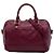 Louis Vuitton Red Monogram Empreinte Speedy Bandouliere 25 Dark red