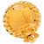 Orecchini a clip rotondi Chanel Gold CC placcati oro D'oro - vista 3