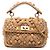 Bolso Satchel Roman Stud de punto beige tamaño Medium Valentino