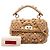 Bolso Satchel Roman Stud de punto beige tamaño Medium Valentino - vista 7