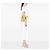 Dior Yellow Medium Lambskin Cannage Lady Dior Giallo - vista 5