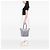 Borsa Satchel Prada in Tessuto Stampato Viola Porpora - vista 6