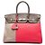 Hermès Pink Tricolor Clemence and Swift Birkin Cascade Retourne 35 Rosa