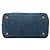 Borsa Tote Prada Blue Small Denim Canapa Logo - vista 3