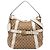 Borsa Satchel Running Gucci Beige Medium GG Canvas