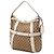 Borsa Satchel Running Gucci Beige Medium GG Canvas - vista 2