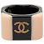 Chanel Beige CC Ring aus Resin
