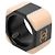 Chanel Beige CC Ring aus Resin - Ansicht 4