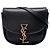 Saint Laurent Borsa a Tracolla Kaia Small in Pelle Nera con Monogramma Nero