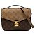 Louis Vuitton Brown Monogram Reverse Pochette Metis Braun