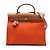 Hermès Orange Toile Herbag Zip 31 Laranja