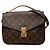 Louis Vuitton Brown Monogram Pochette Metis Marrone