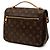 Louis Vuitton Brown Monogram Pochette Metis Marrone - vista 2
