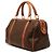 Céline Borsa Boston Celine in tela rivestita Macadam marrone - vista 2