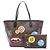 Borsa Tote Louis Vuitton Neverfull MM My LV World Tour Marrone Multicolore