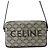 Céline Celine Triomphe Schultertasche Horizontal Medium Braun Schwarz