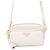 Borsa a tracolla Prada in pelle Saffiano Bianco