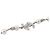 Collana Chanel in strass argento - vista 2