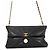 Borsa a tracolla con catena in pelle nera Chanel Nero