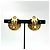 Orecchini a clip cerchio vintage Chanel Bianco D'oro - vista 3