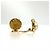 Orecchini a clip cerchio vintage Chanel Bianco D'oro - vista 4