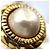 Orecchini a clip cerchio vintage Chanel Bianco D'oro - vista 7
