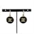 Orecchini Chanel Coco Mark Circle Nero Argento  - vista 1