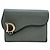 Cartera compacta Saddle Christian Dior Castaño