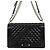 Boy Borsa a tracolla Chanel Black Matelassé con catena Nero