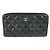 Cartera larga Chanel Matelasse de piel negra Negro