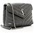 Borsa a tracolla Small LouLou in pelle di vitello matelassé con monogramma Saint Laurent Grigio - vista 2