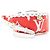 Bumbag Marsupio Louis Vuitton Giant Monogram Canvas Rosso - vista 2