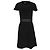 Vestido bandage largo hasta la rodilla Michael Michael Kors en viscosa negra Negro