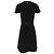 Vestido bandage largo hasta la rodilla Michael Michael Kors en viscosa negra Negro - vista 3